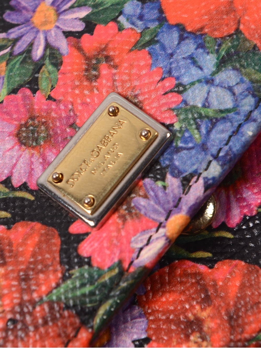 ♥️Dolce & Gabbana Small Floral Print Top-Handle Multicolor Women’s Bag♥️ - Picture 8 of 16